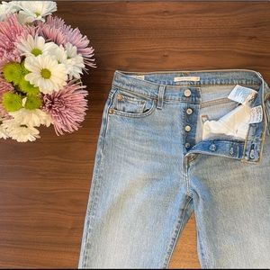 Levi's Wedgie Fit Ankle Womens Jeans - W26 L28 - Rough tide